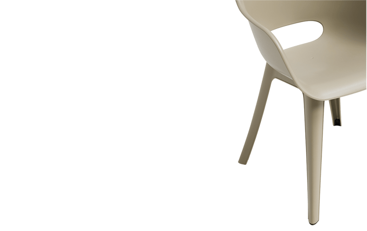 Akola Kuipstoel - set van 2 - 55x56x80cm - Taupe
